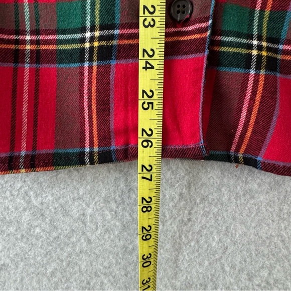 Old Navy Womens Flannel Pajama Set Size XXL Red Tartan Plaid Classic Holiday New - Picture 13 of 16